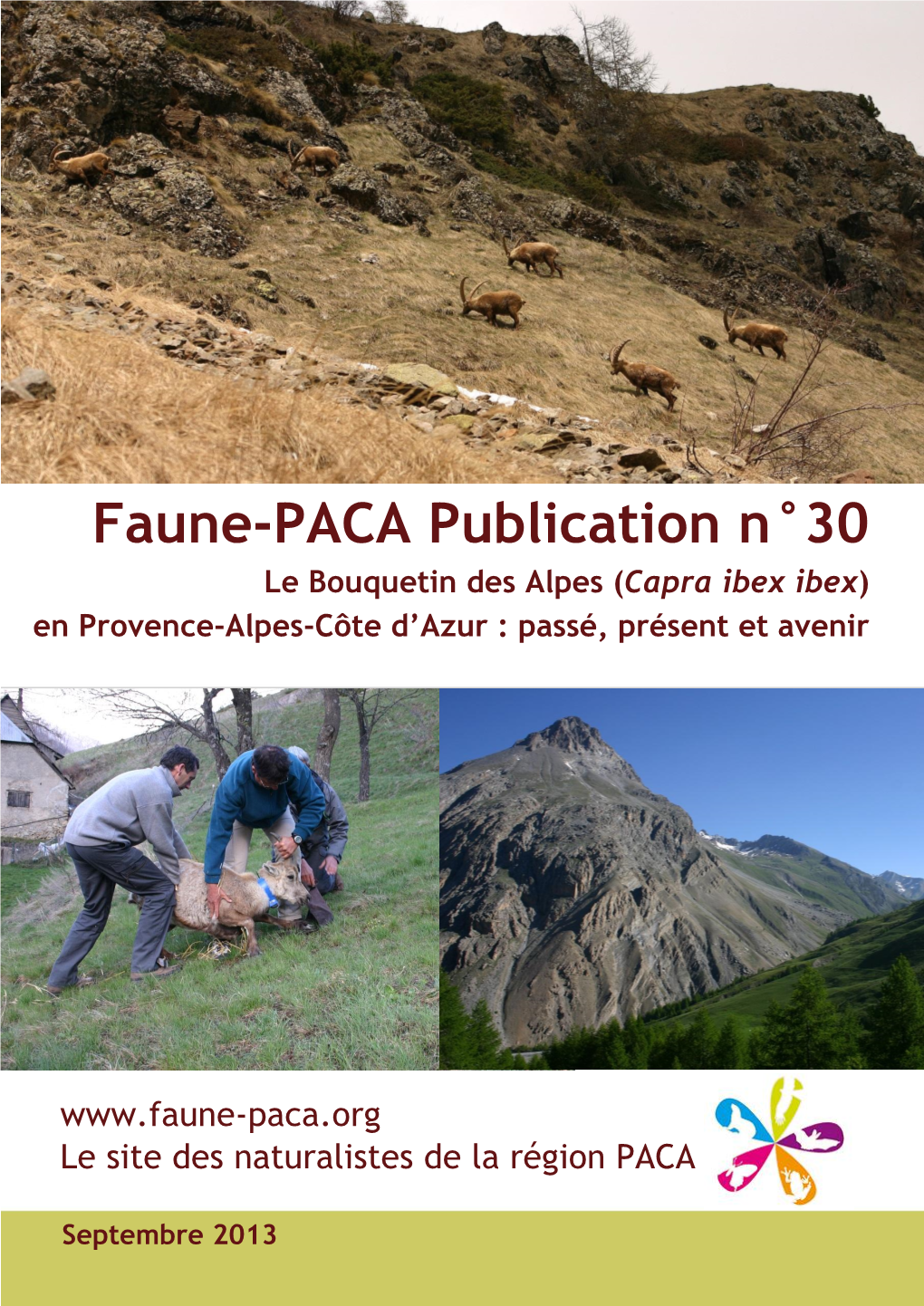 Faune-PACA Publication N°30 Le Bouquetin Des Alpes (Capra Ibex Ibex) En Provence-Alpes-Côte D’Azur : Passé, Présent Et Avenir