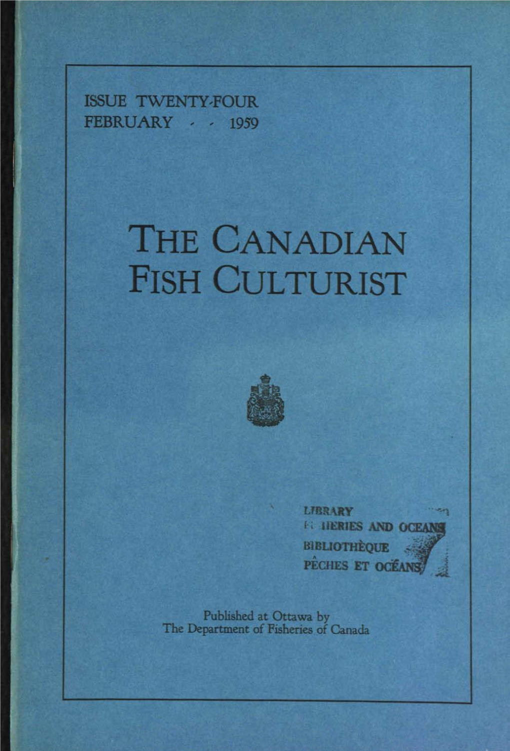 The Canadian Fish Culturist