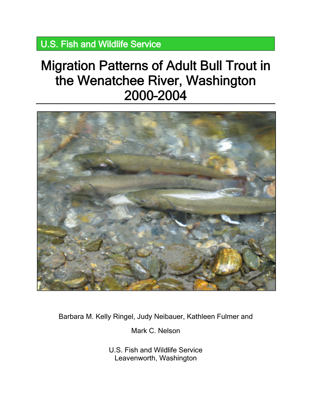 Migration Patterns of Adult Bull Trout in the Wenatchee River, Washington 2000–2004