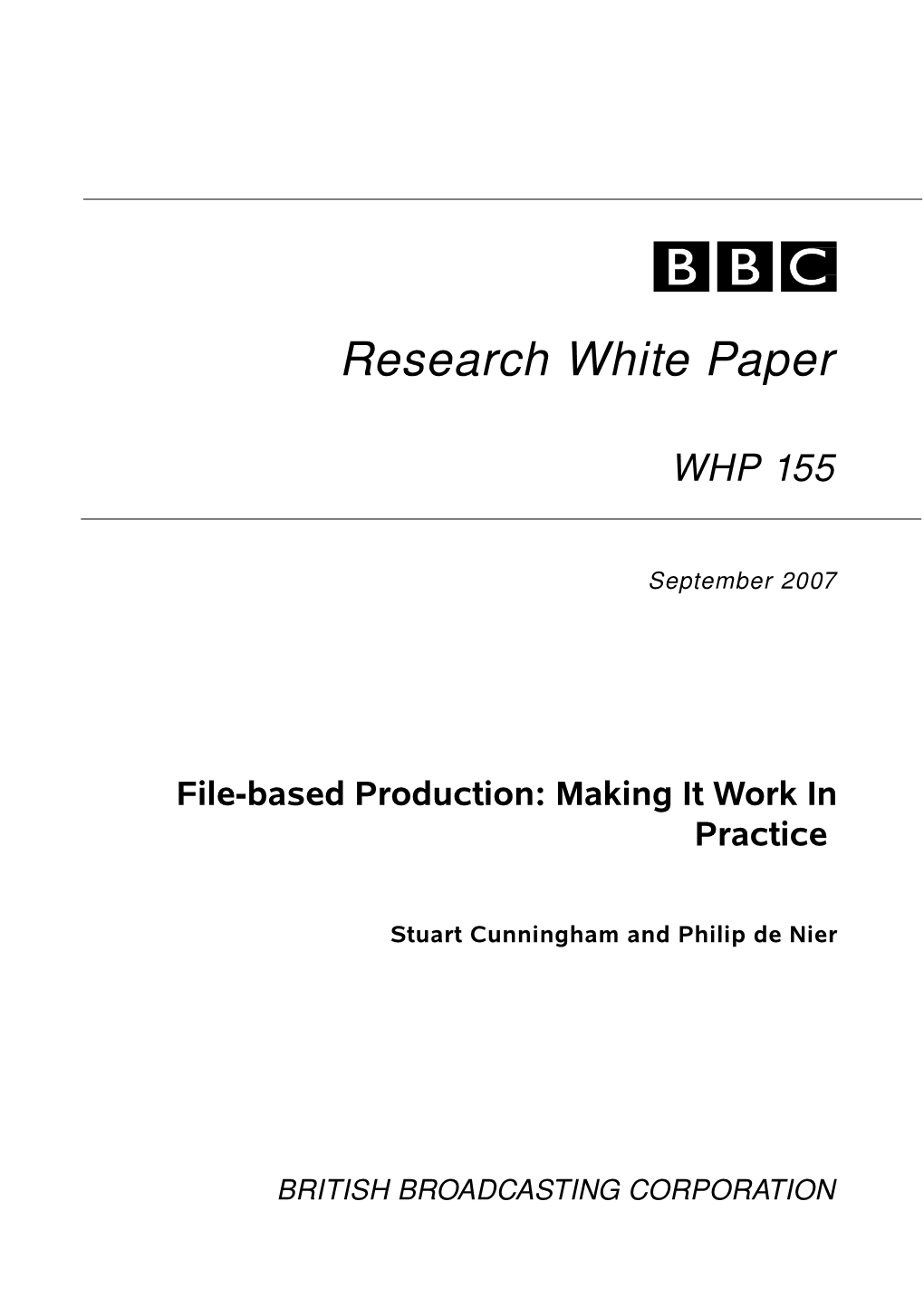 Research White Paper
