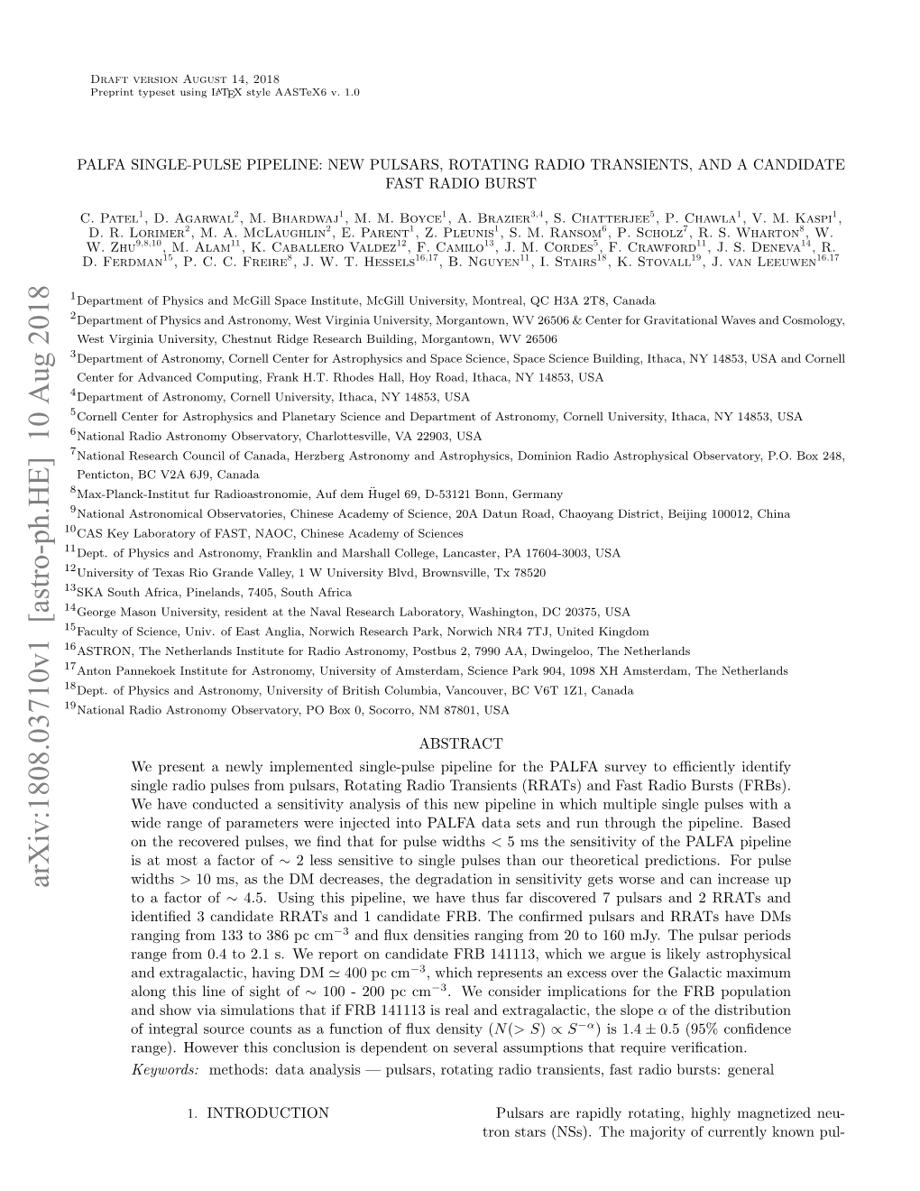 Arxiv:1808.03710V1 [Astro-Ph.HE] 10 Aug 2018 to a Factor of ∼ 4.5