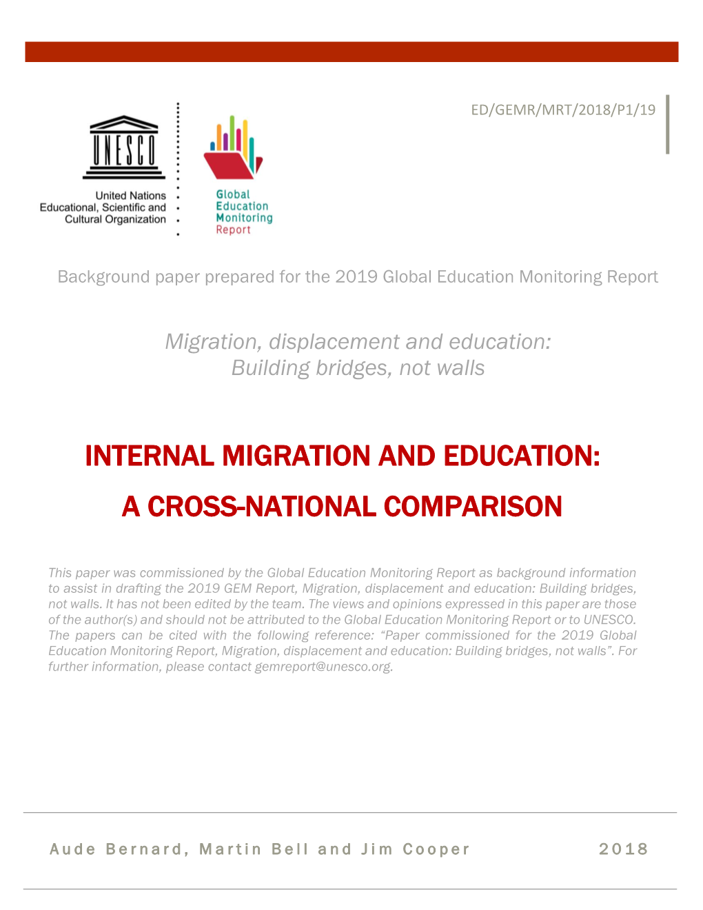 Internal Migration and Education: a Cross-National Comparison
