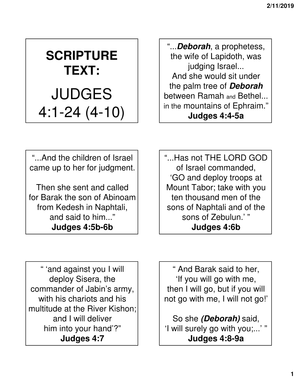 Judges 4:1-24 (4-10)