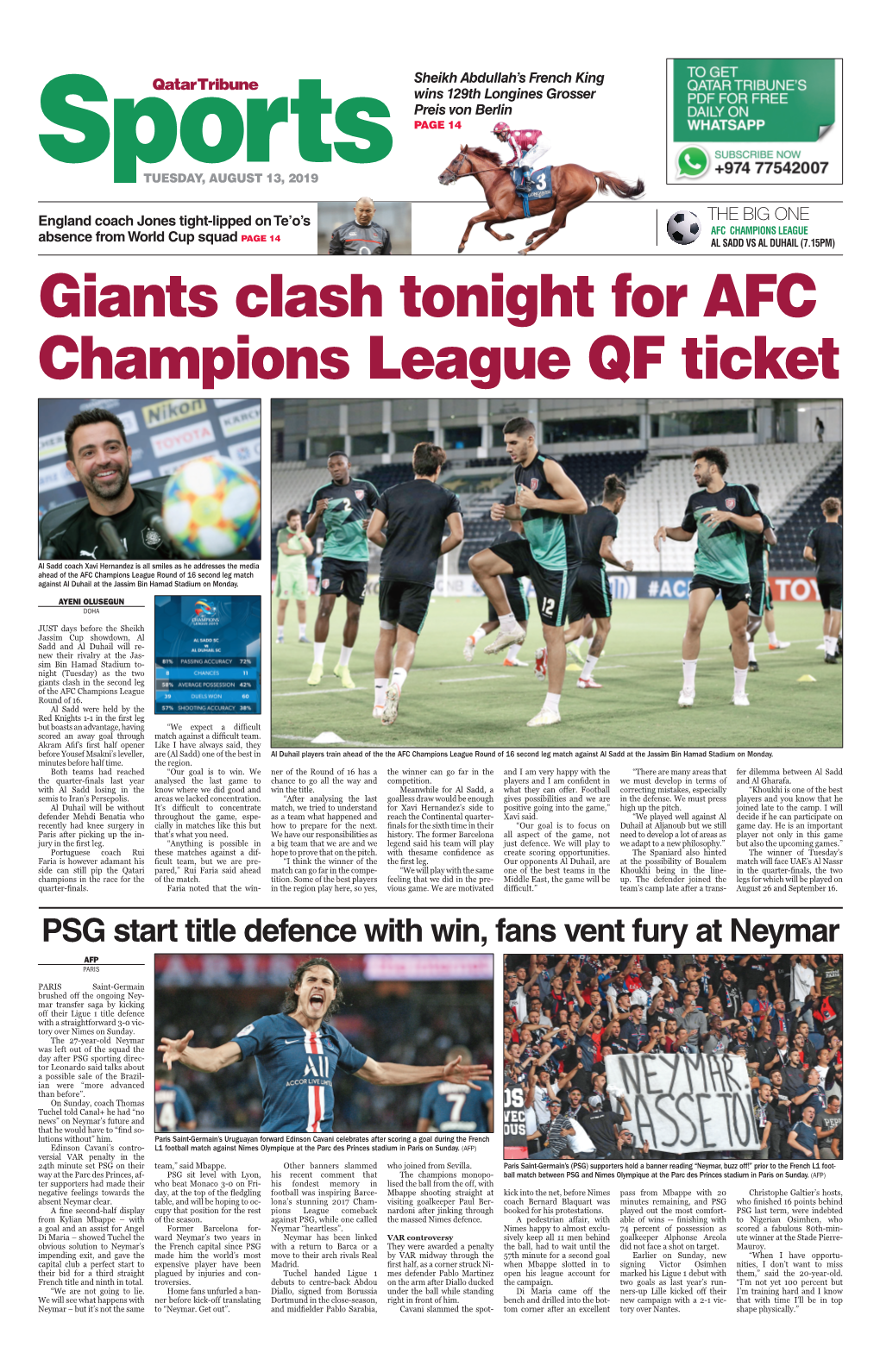 Giants Clash Tonight for AFC Champions League QF Ticket