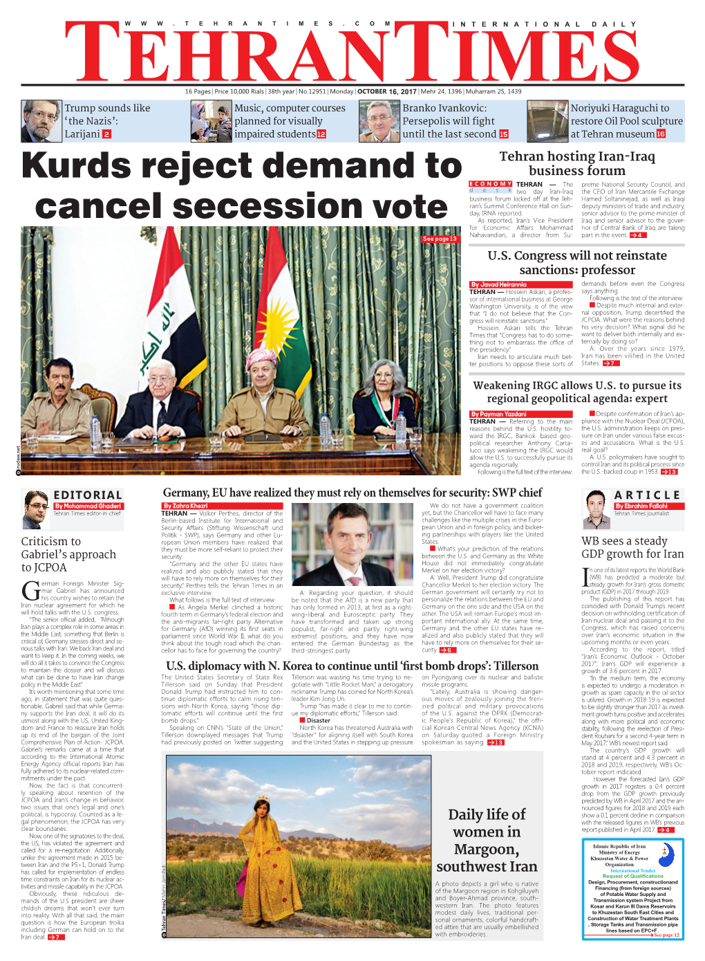 Kurds Reject Demand to Cancel Secession Vote