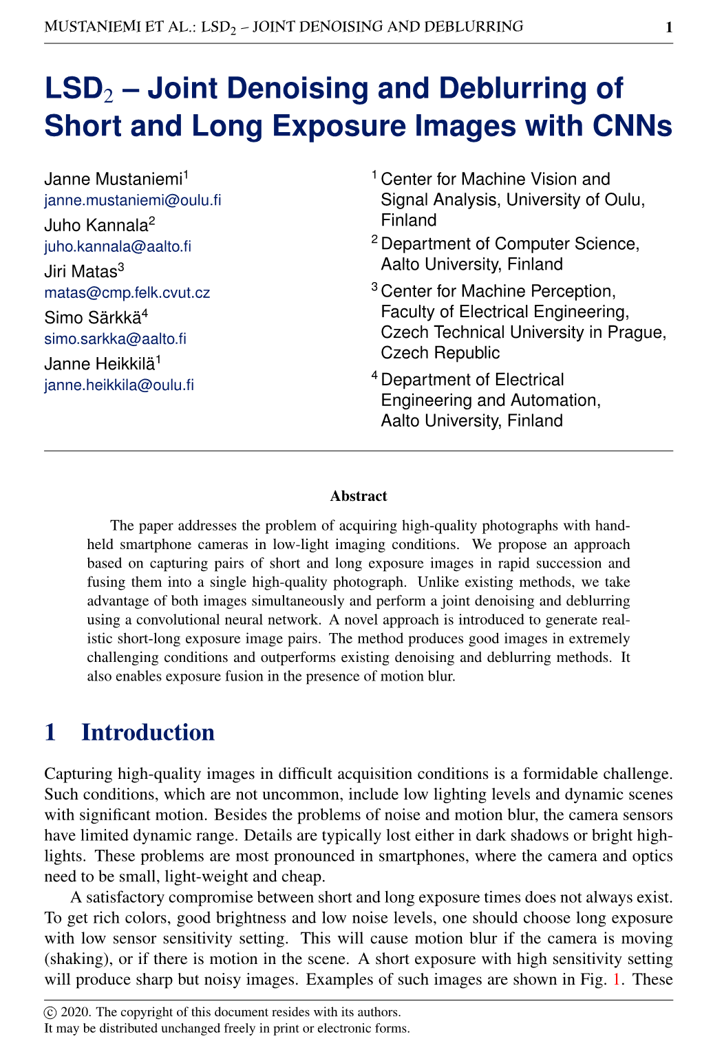 Lsd2 – Joint Denoising and Deblurring 1