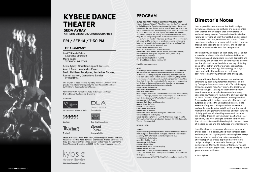 Kybele Dance Theater Seda Aybay