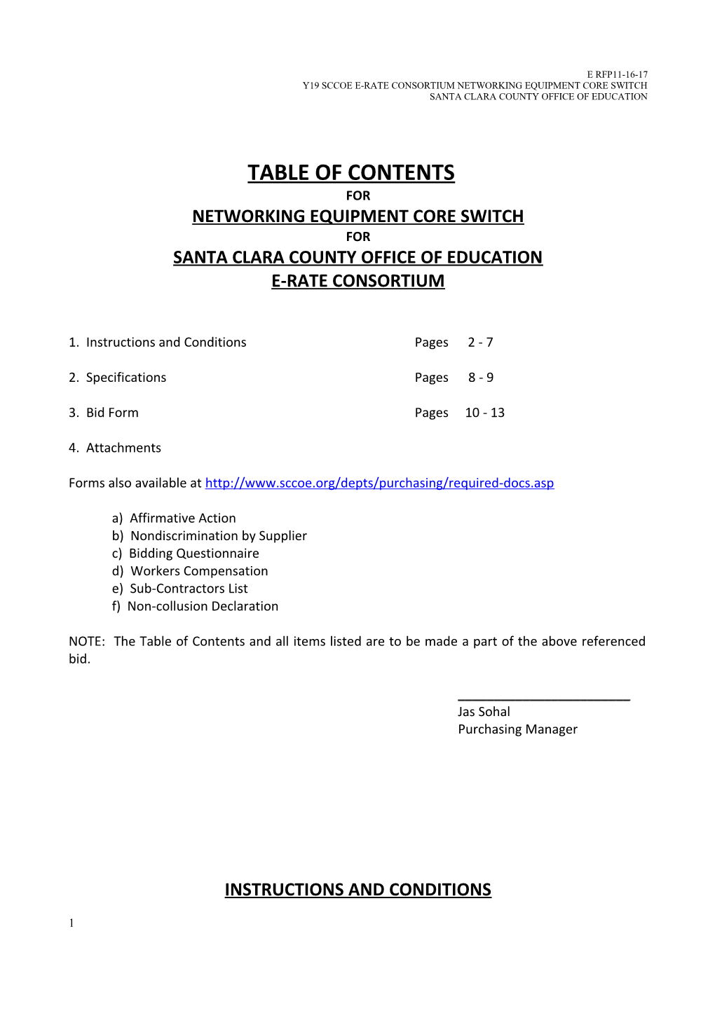 Y19 Sccoe E-Rate Consortium Networking Equipment Core Switch