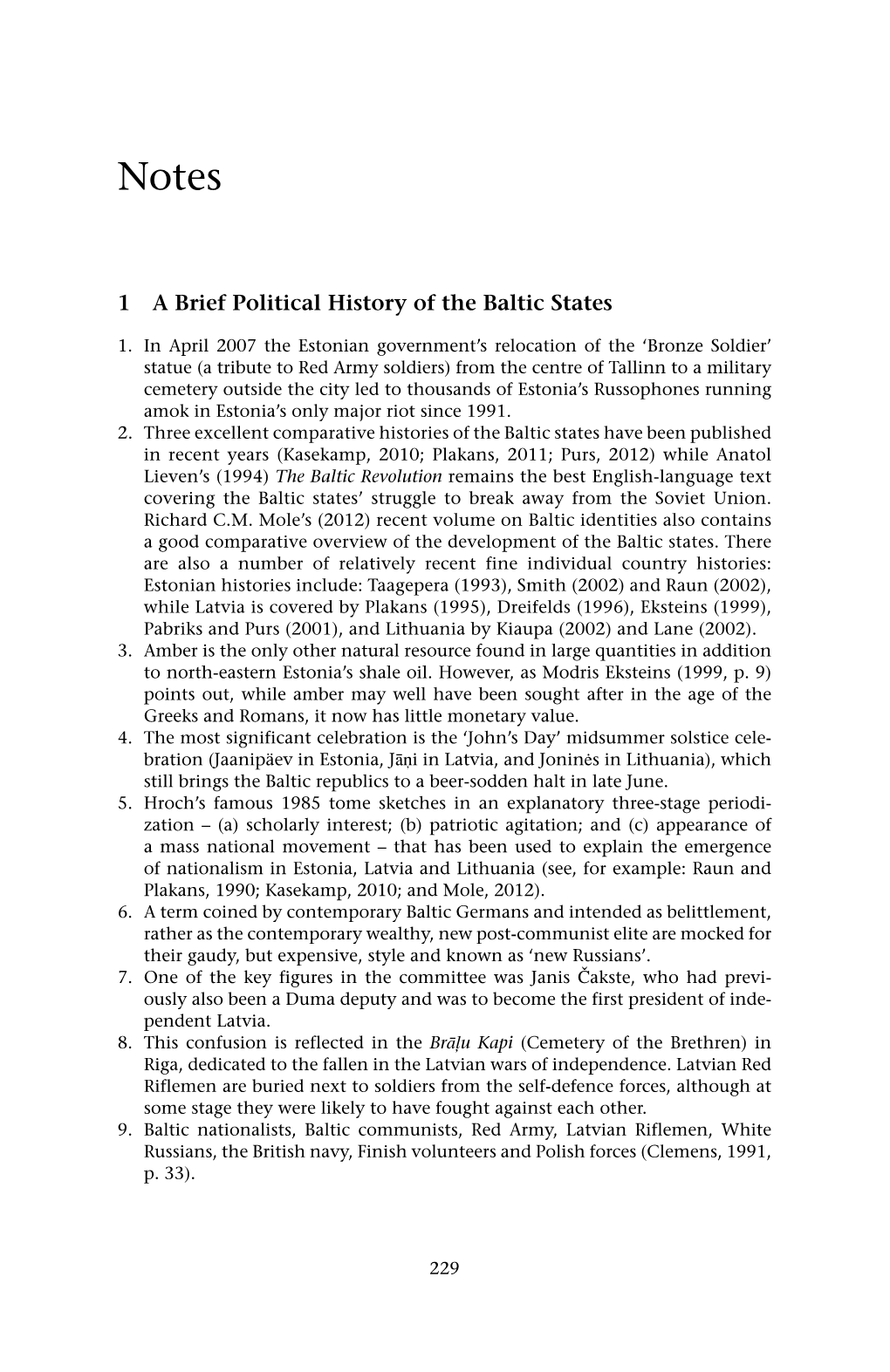 1 a Brief Political History of the Baltic States