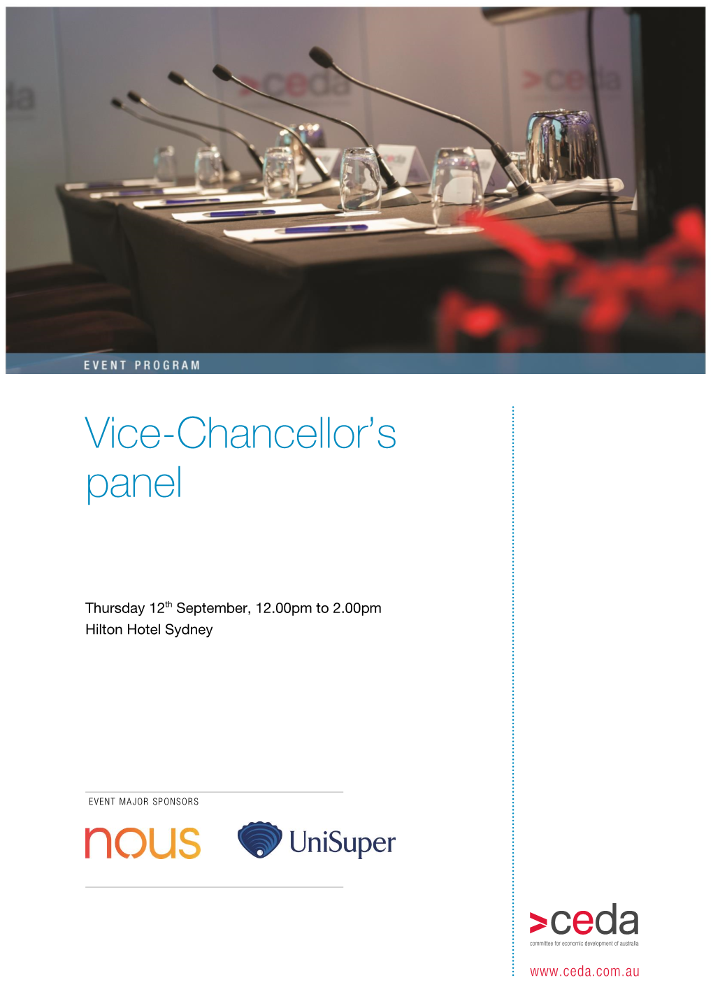 Vice-Chancellor's Panel