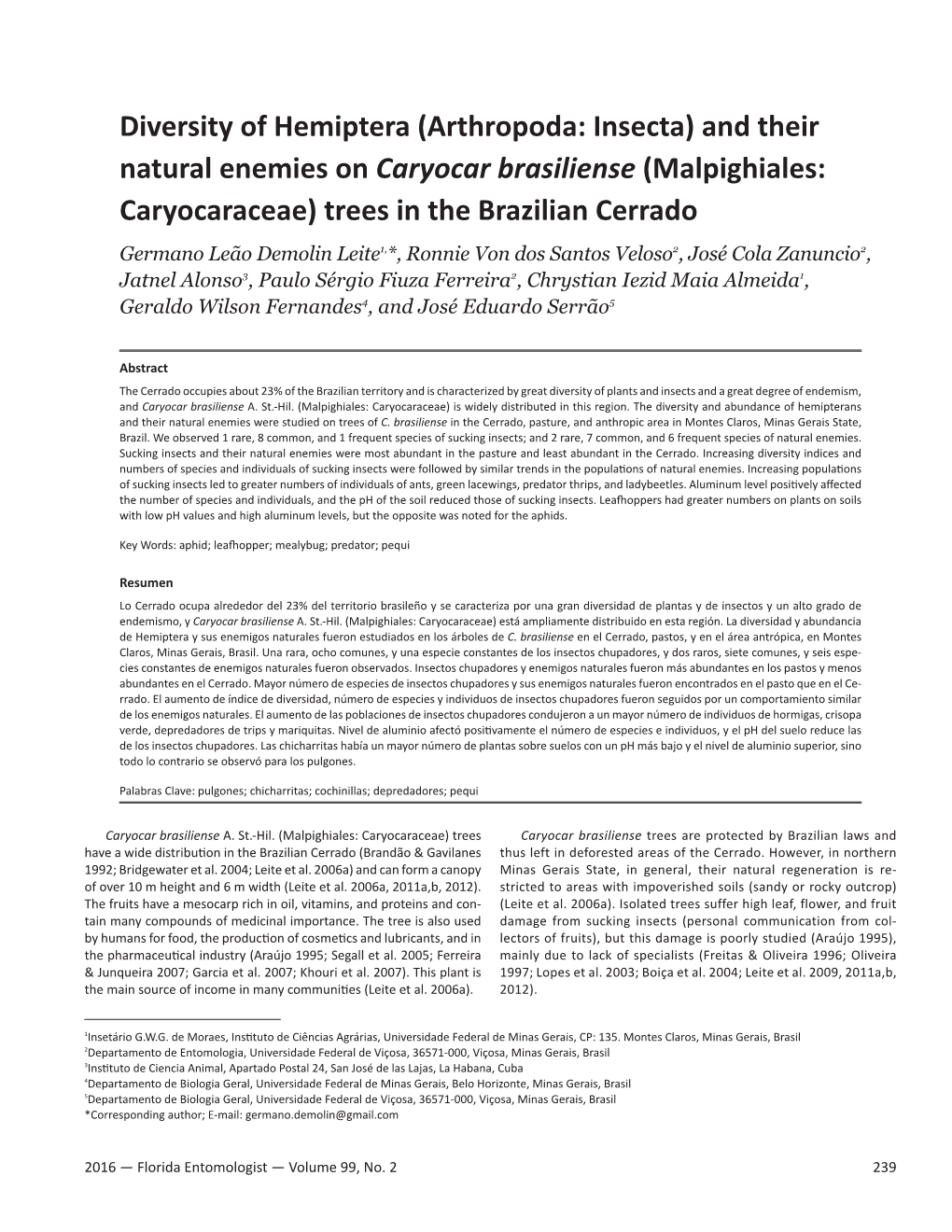 Diversity of Hemiptera (Arthropoda: Insecta) and Their Natural Enemies