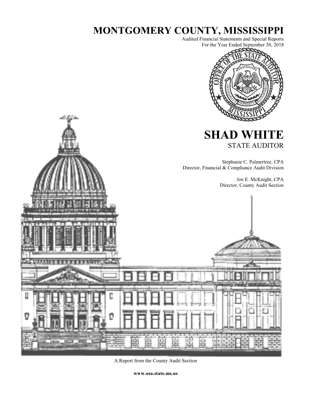 Shad White State Auditor