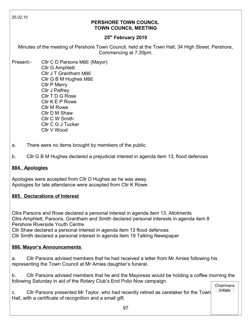 Pershore Town Council s6