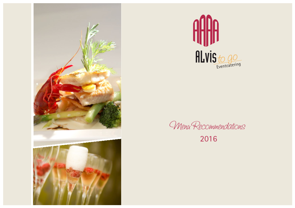 Menu Recommendations Alvis Eventcatering