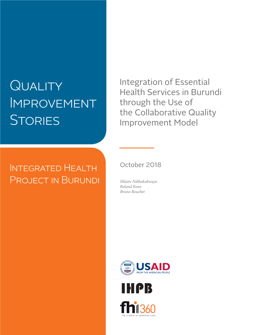 Integration of Essential Health Services in Burundi Through the Use of the Collaborative Quality Improvement Model