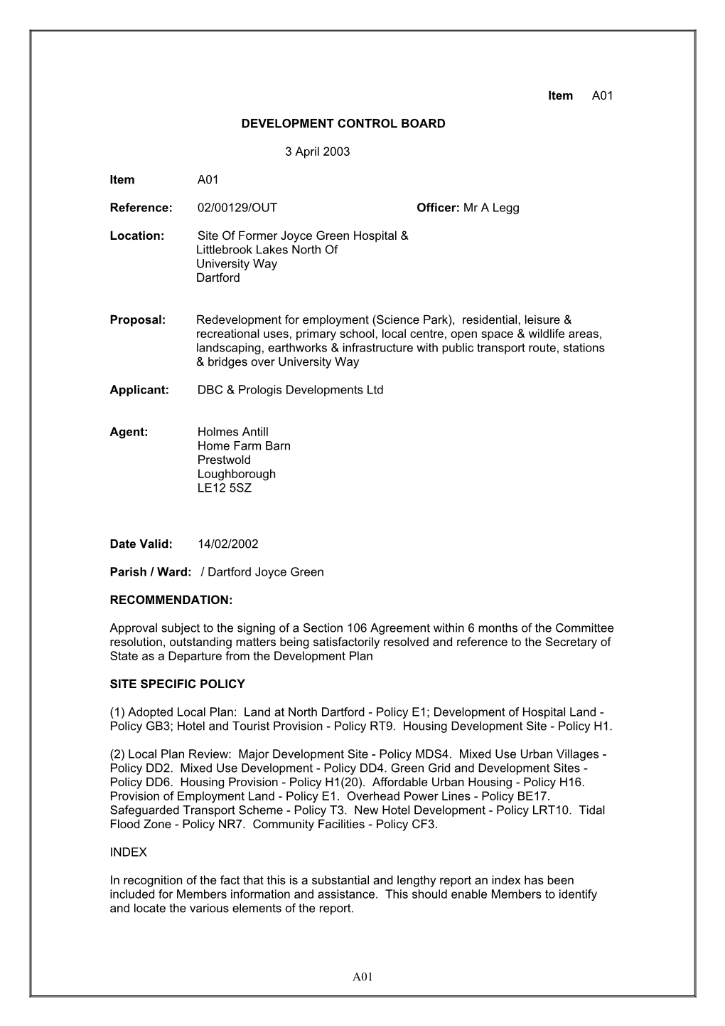 Initial Document Template