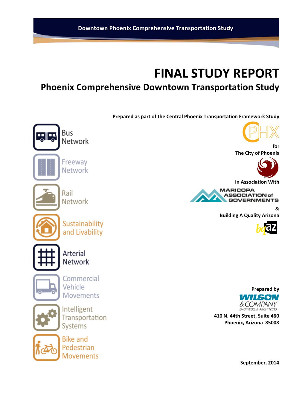 FINAL STUDY REPORT Phoenix Comprehensive Downtown Transportation Study