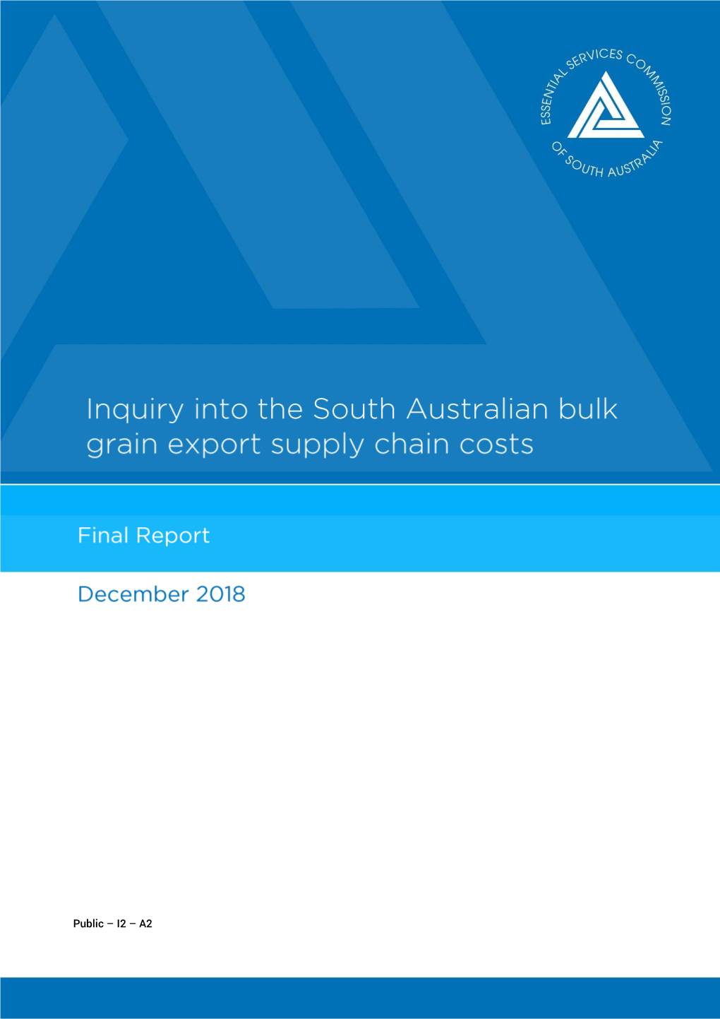 Inquiry to the South Australian Bulk Grain Export Supply Chain Costs