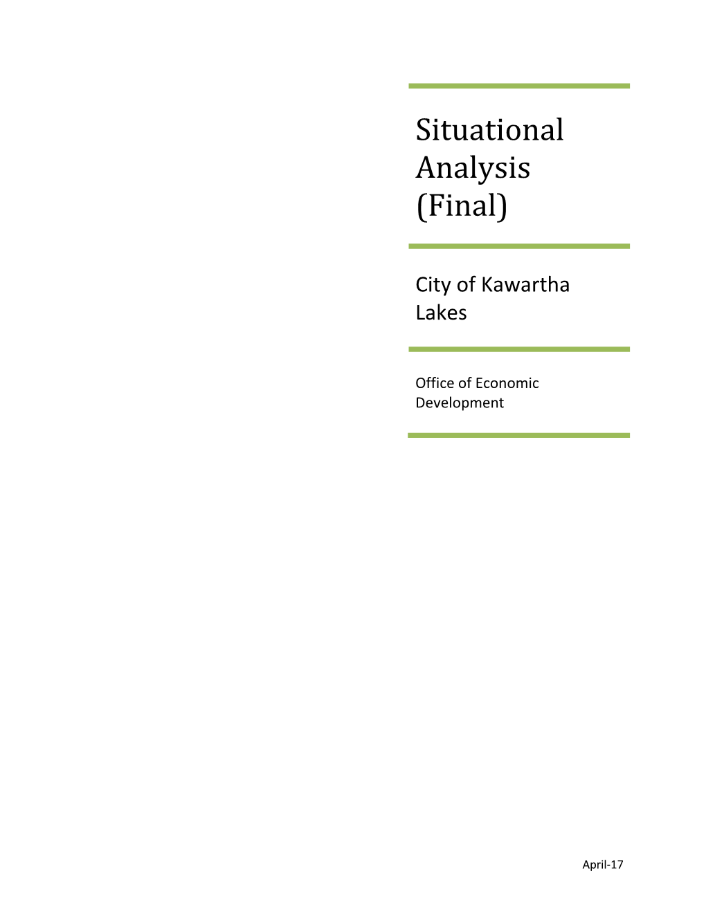 Situational Analysis (Final)
