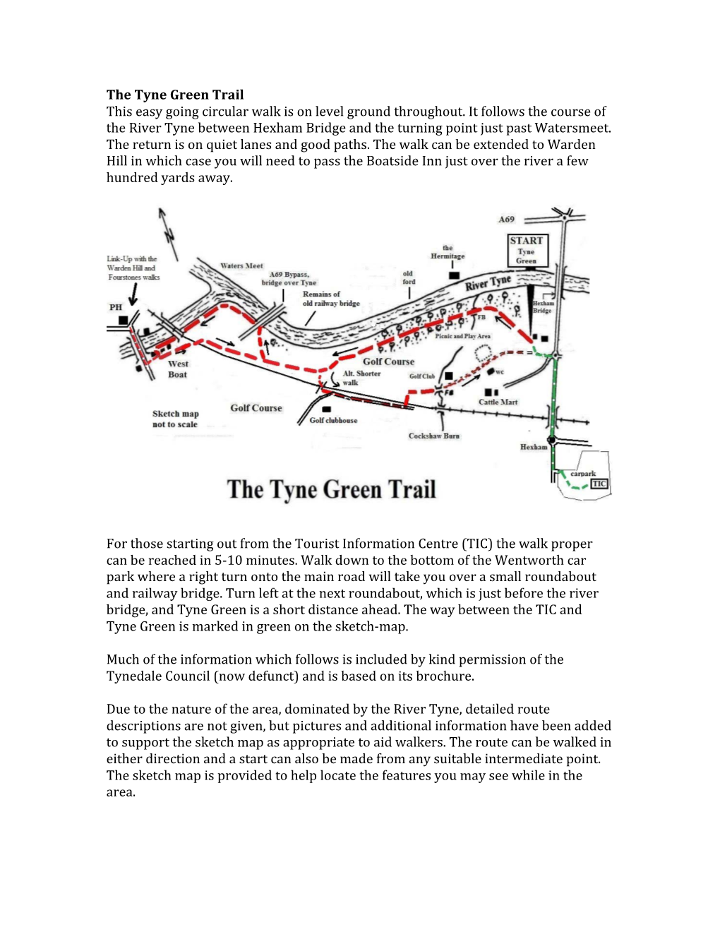 The Tyne Green Trail This Easy Going Circular Walk Is on Level Ground Throughout