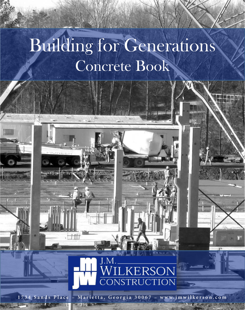 Building for Generations Concrete Book Table of Contents