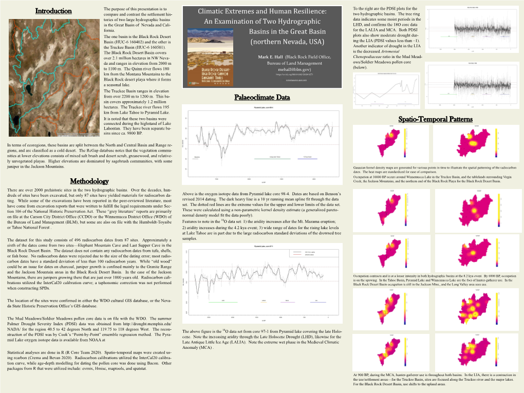 Climatic Extremes and Human Resilience: an Examination of Two Hydrographic Basins in the Great Basin (Northern Nevada, USA) I