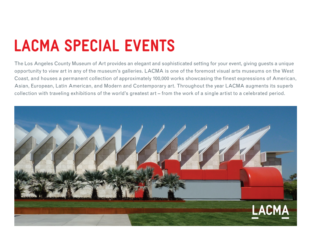 Lacma Special Events