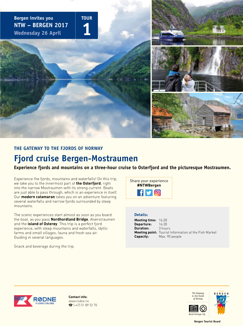 Fjord Cruise Bergen-Mostraumen Experience Fjords and Mountains on a Three-Hour Cruise to Osterfjord and the Picturesque Mostraumen