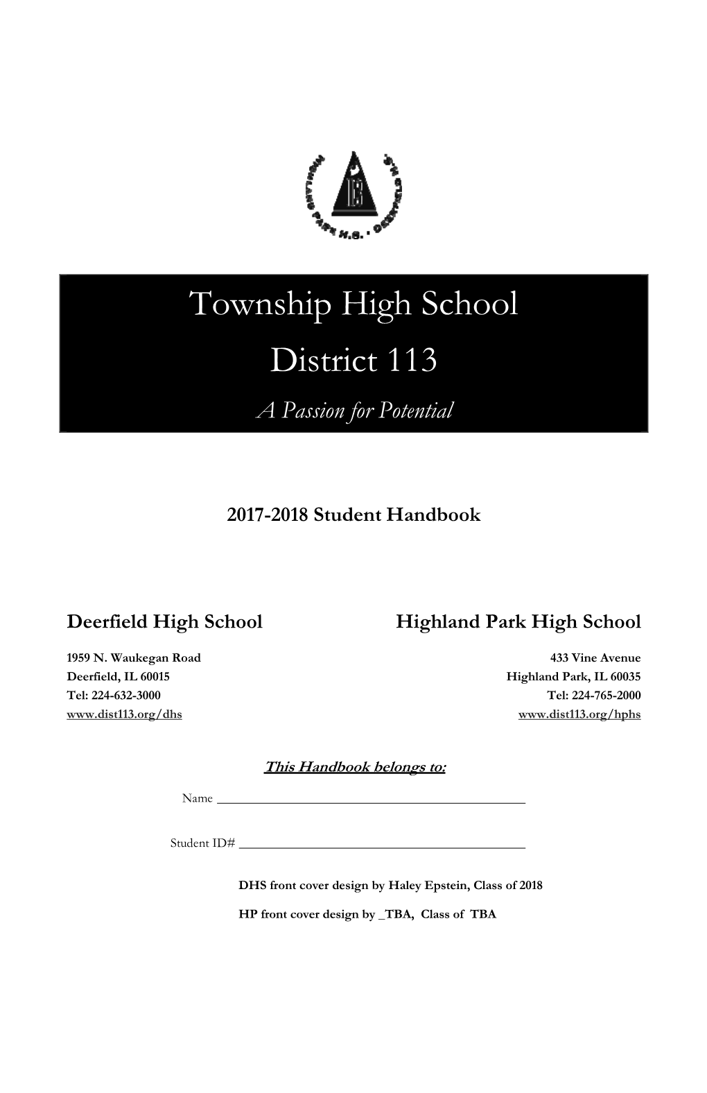 Township High School District 113 a Passion for Potential
