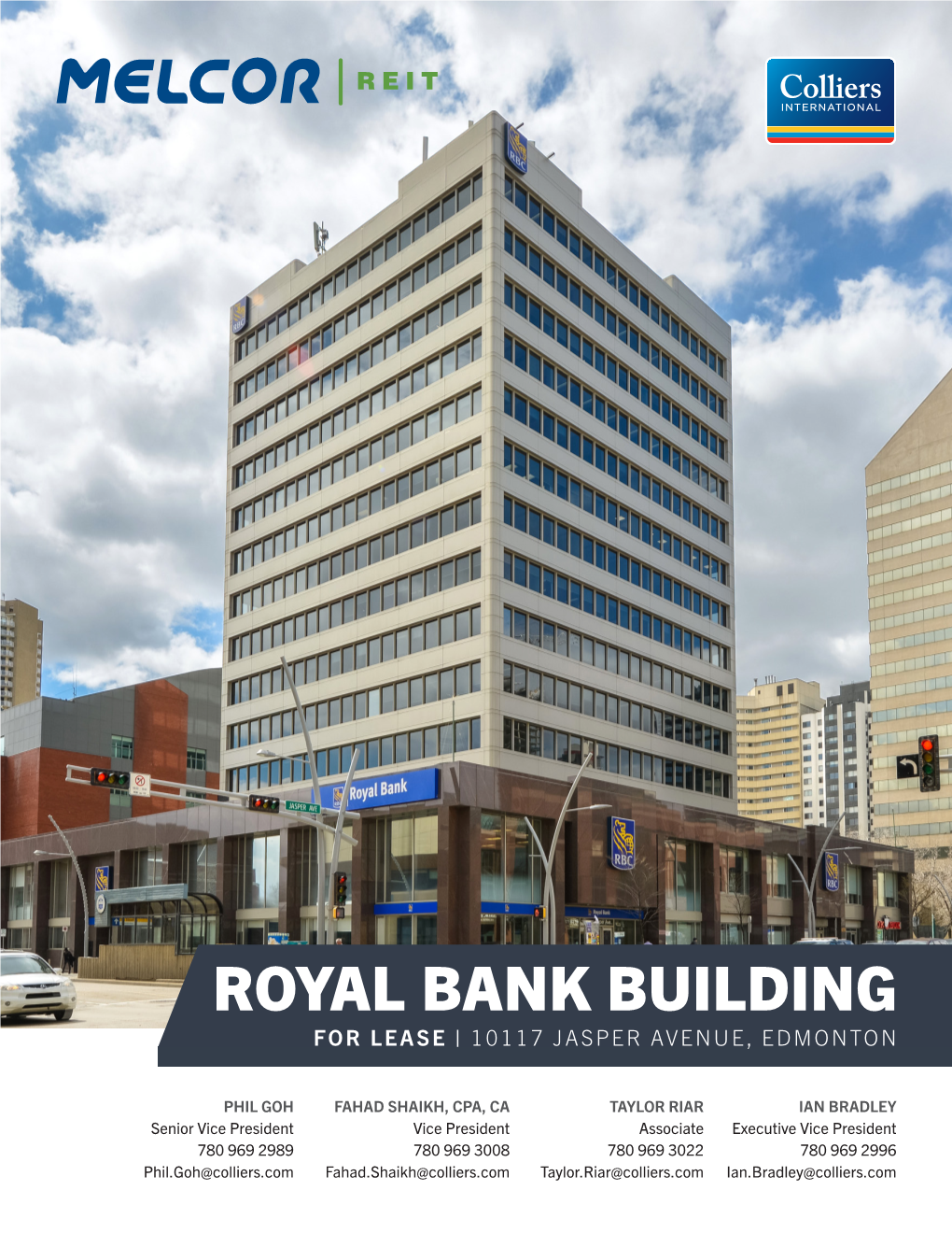 Royal Bank Building for Lease | 10117 Jasper Avenue, Edmonton