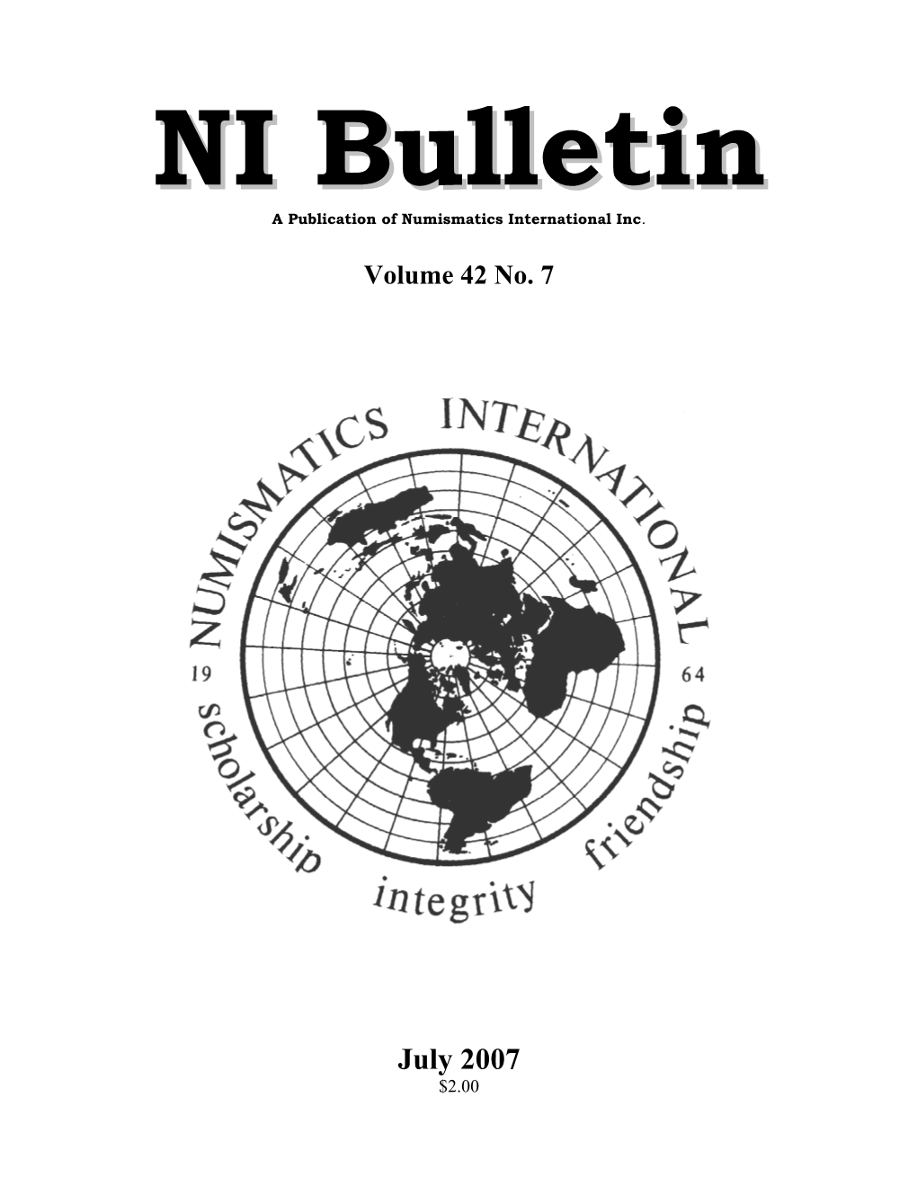 July 2007 Bulletin