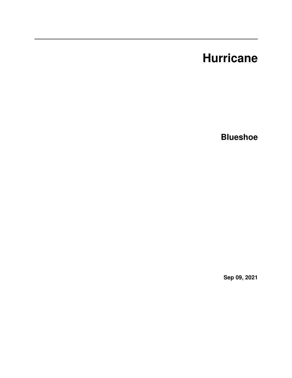 Hurricane Blueshoe