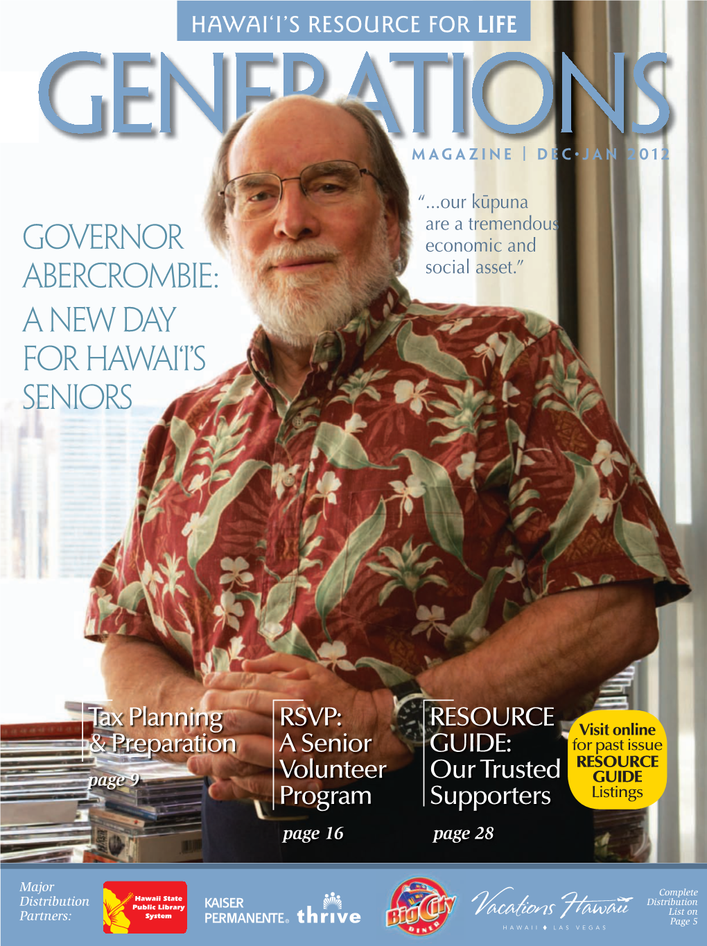 Governor Abercrombie: a New Day for Hawai'i's Seniors