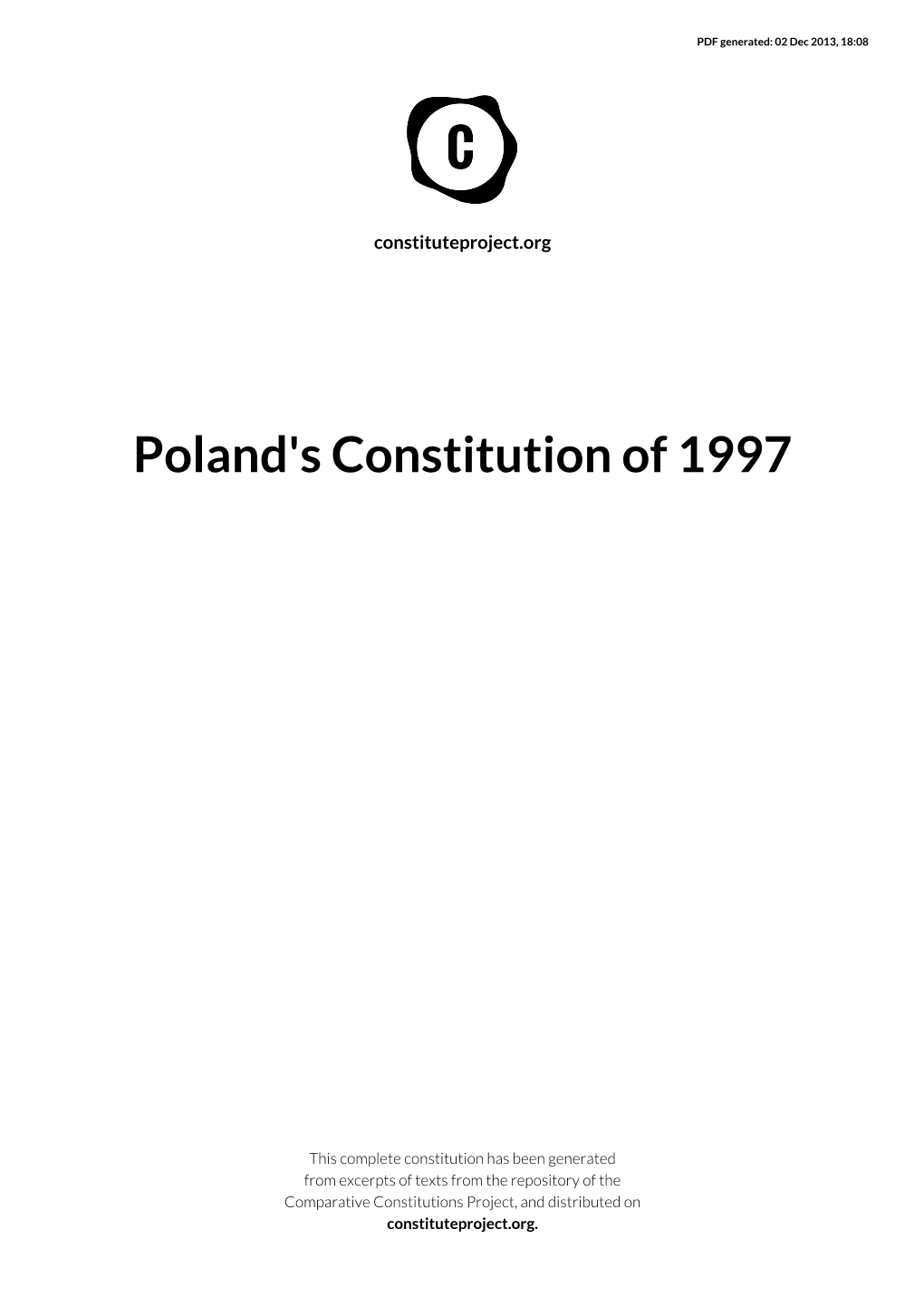 Poland's Constitution of 1997