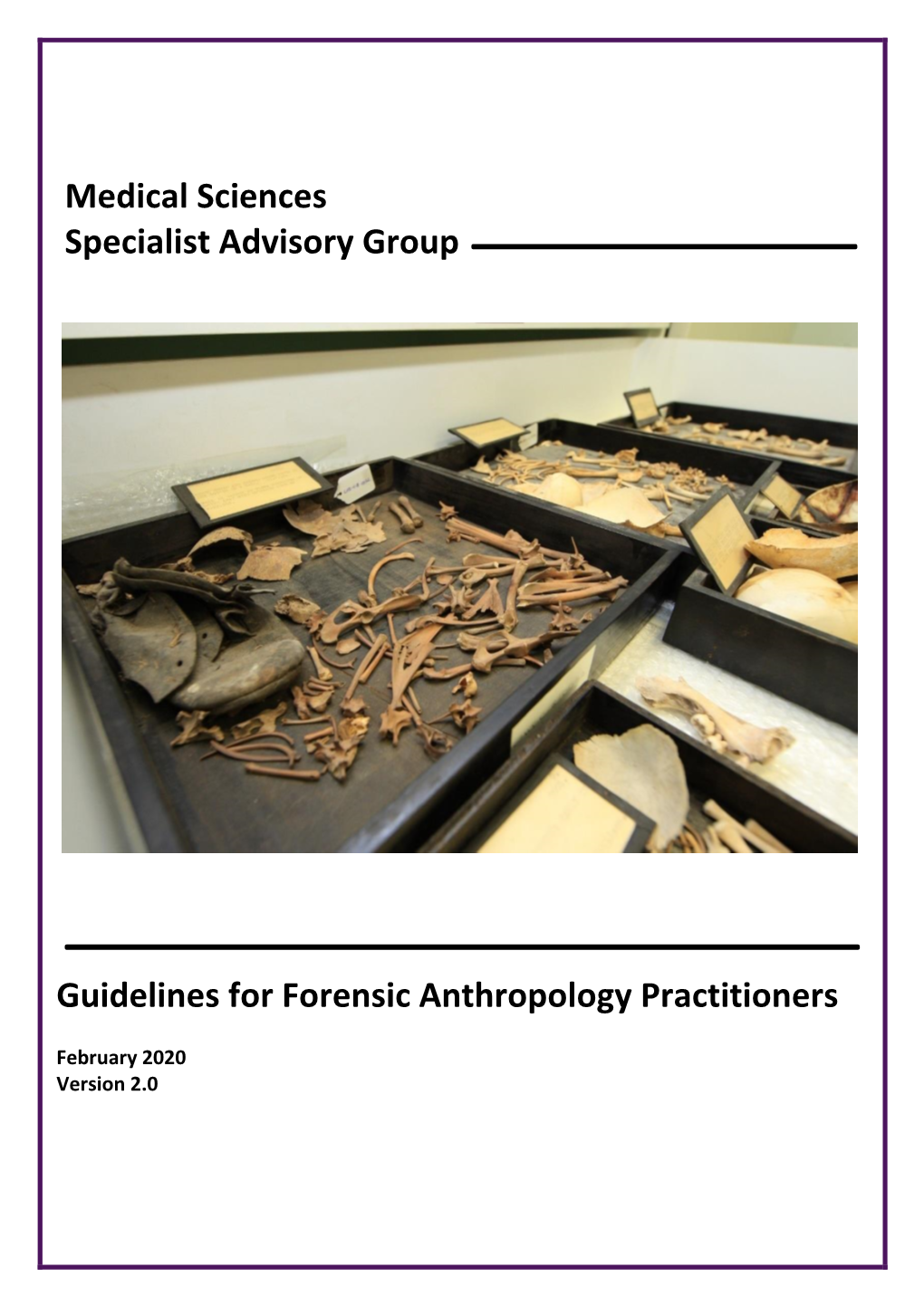 Guidelines for Forensic Anthropology Practitioners