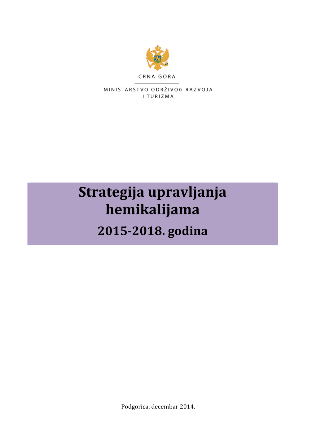 Strategija Upravljanja Hemikalijama