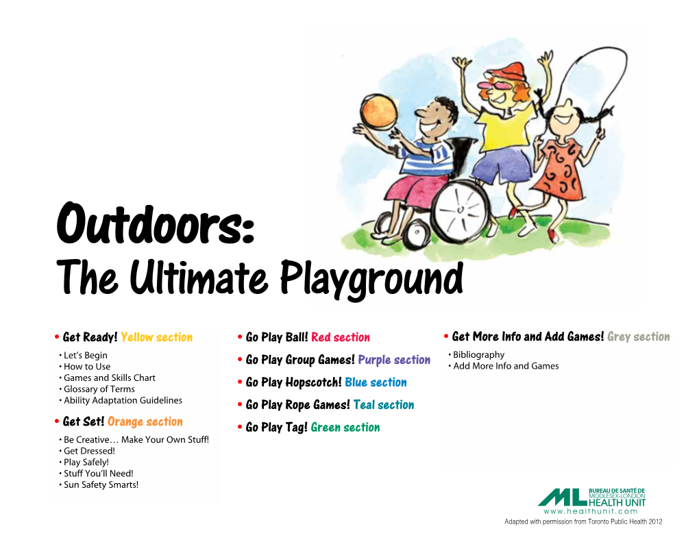 Outdoors: the Ultimate Playground” – the Ability to Perform Repeated Muscular Contractions/ Hold a Contraction Until Fatigue Sets In