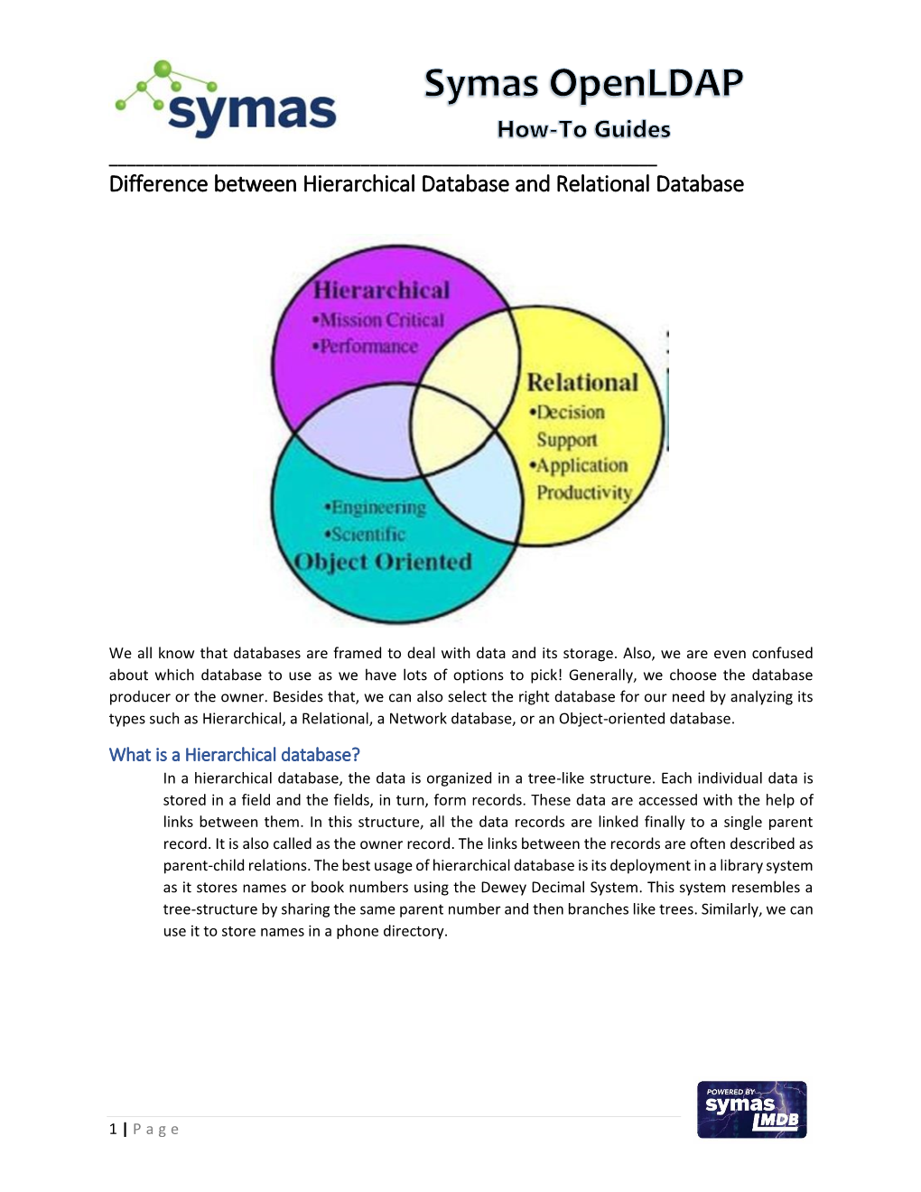 Difference Between Hierarchical Database and Relational Database