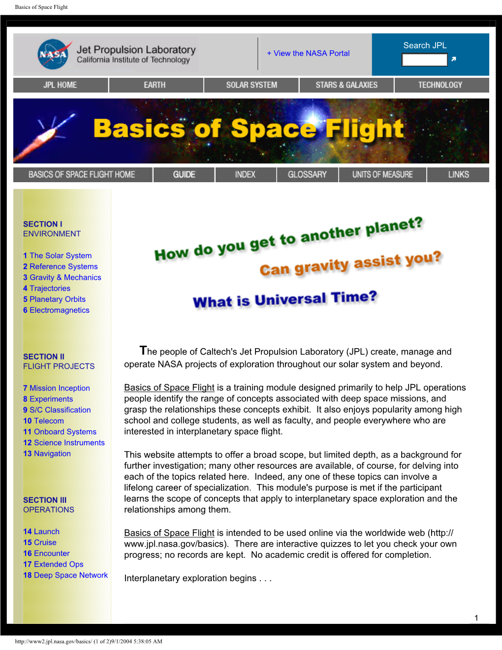 Basics of Space Flight