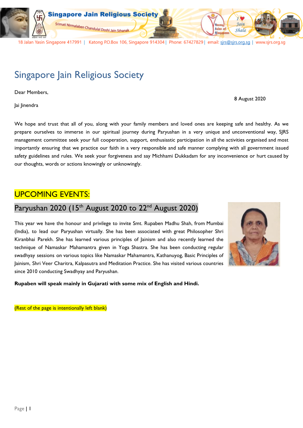 Singapore Jain Religious Society