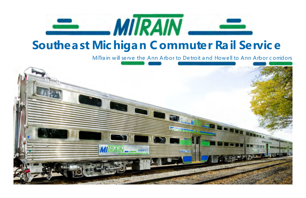 Southeast Michigan Commuter Rail Service