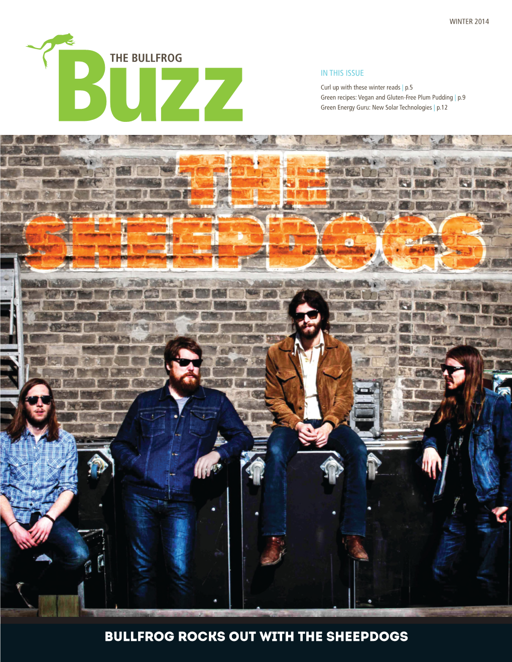 Bullfrog Rocks out with the Sheepdogs BULLFROG BUILDS: HOW YOU ARE CHANGING OUR ENERGY LANDSCAPE