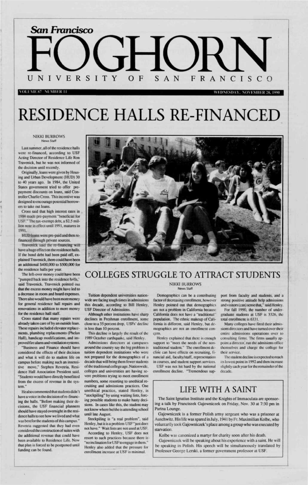 Residence Halls Re-Financed