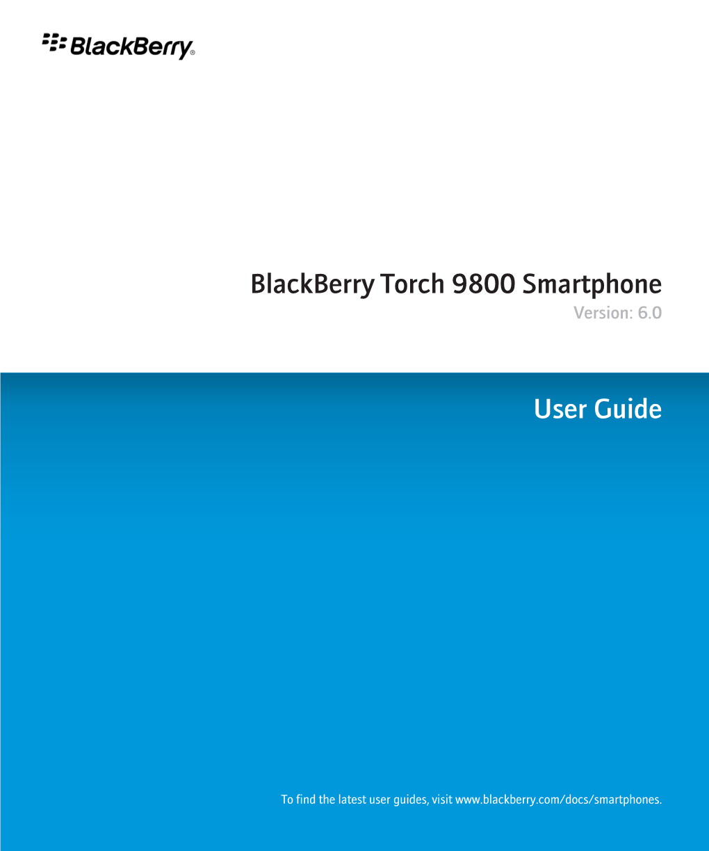 Blackberry Torch 9800 Smartphone Version: 6.0