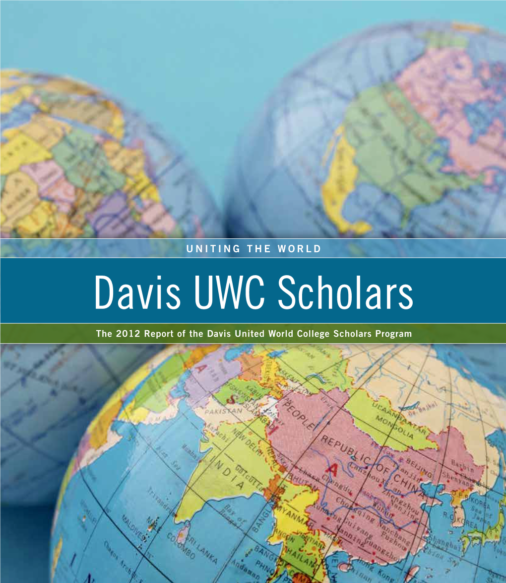 The 2012 Report of the Davis UWC Scholars