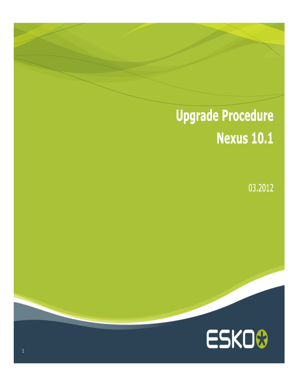 Upgrade Procedure for Nexus 10.1