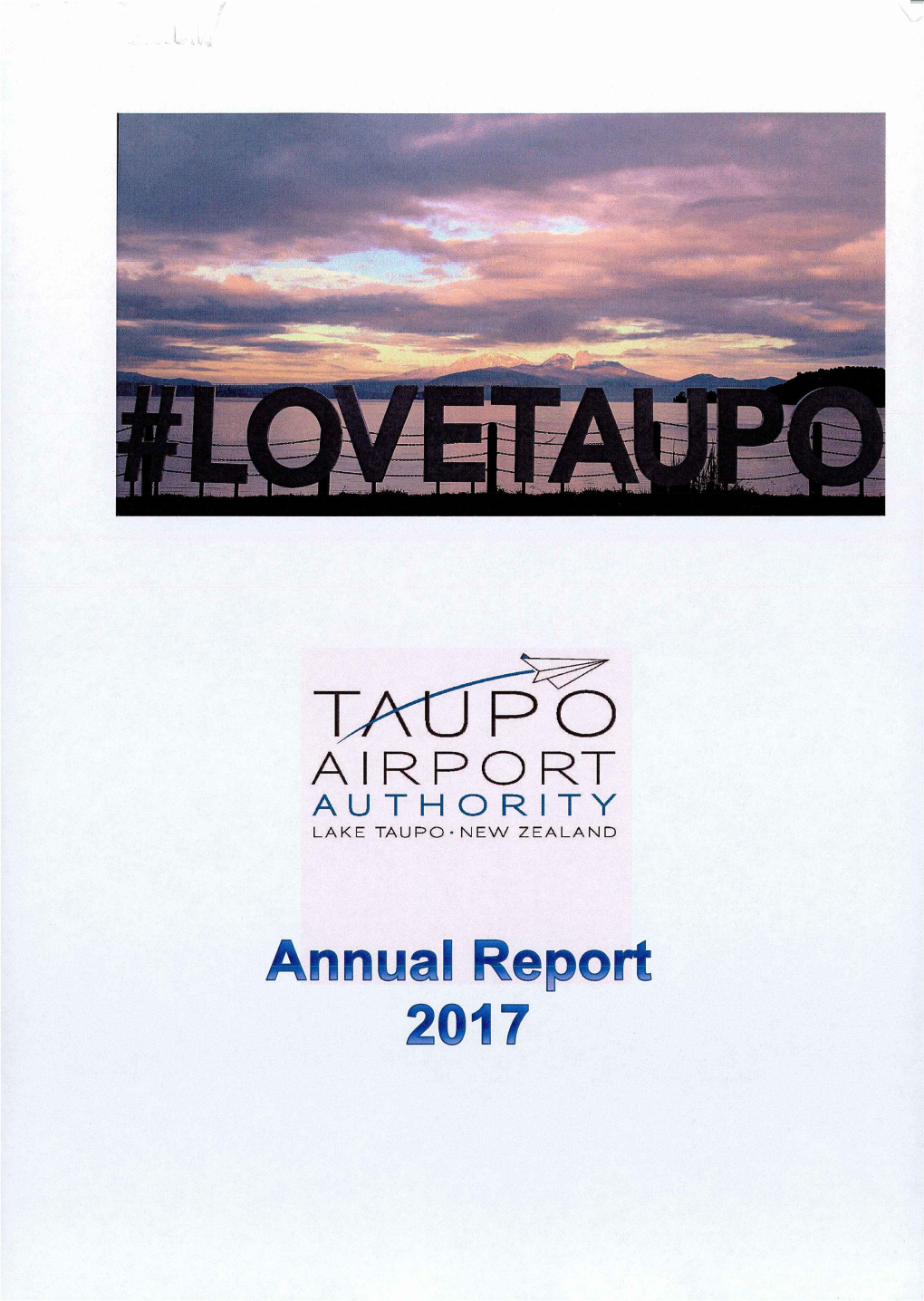Taupo Airport Authority Annual Report 2017.Pdf