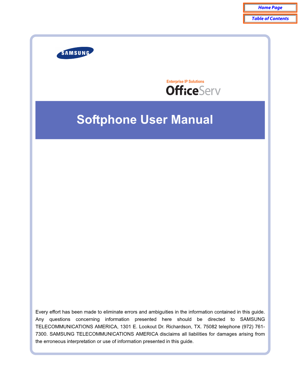 Officeserv Softphone User Guide