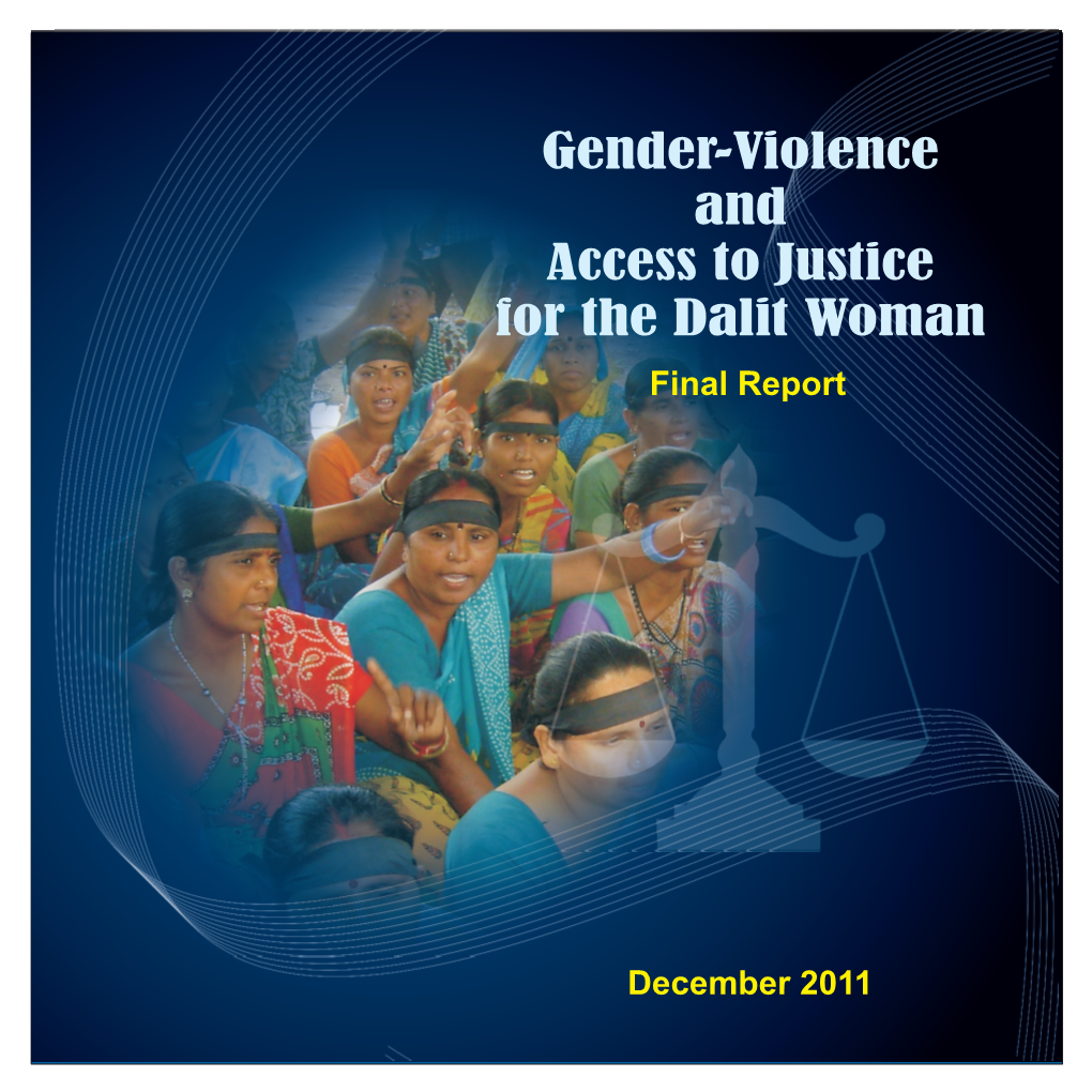 Gender-Violence and Access to Justice for the Dalit Woman Final Report