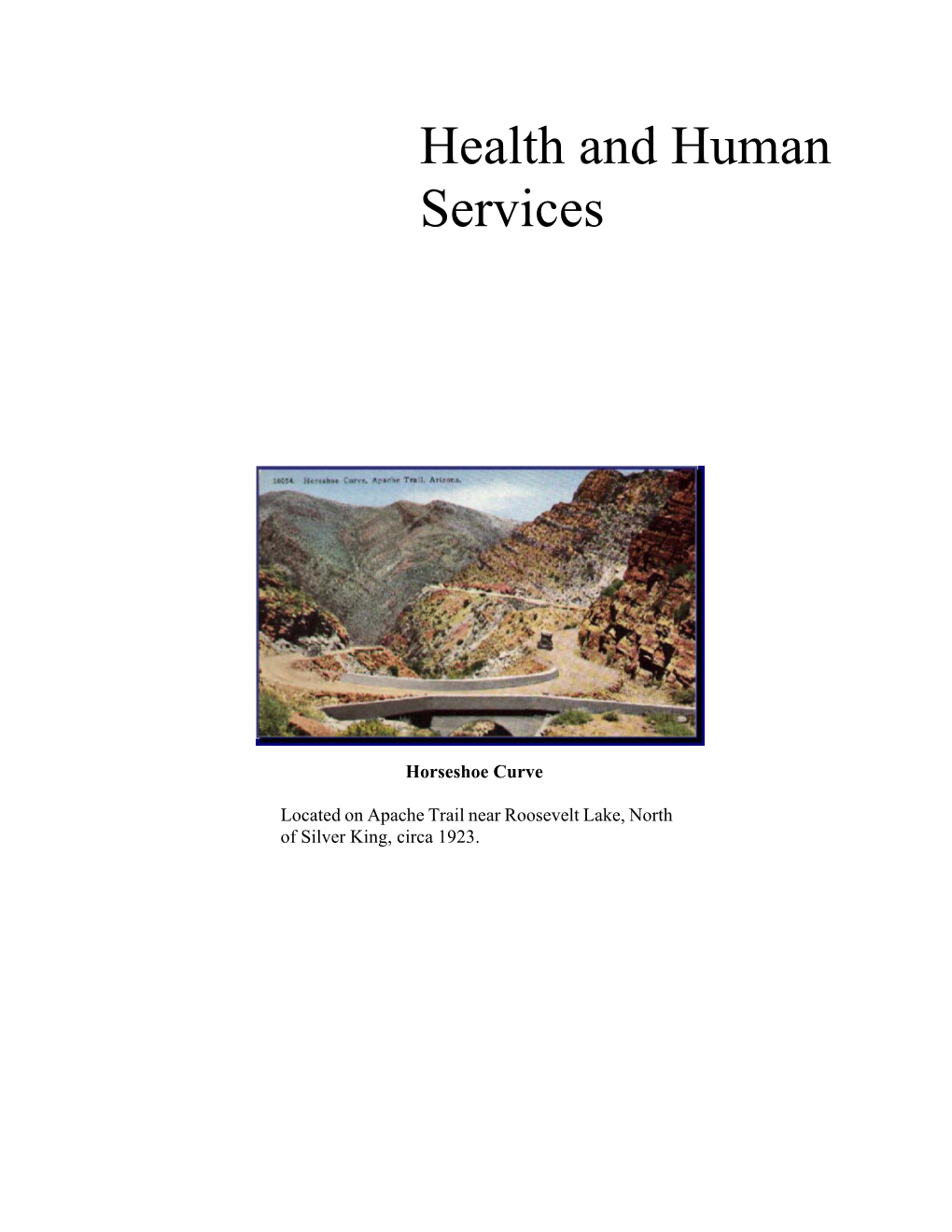 Health and Human Services